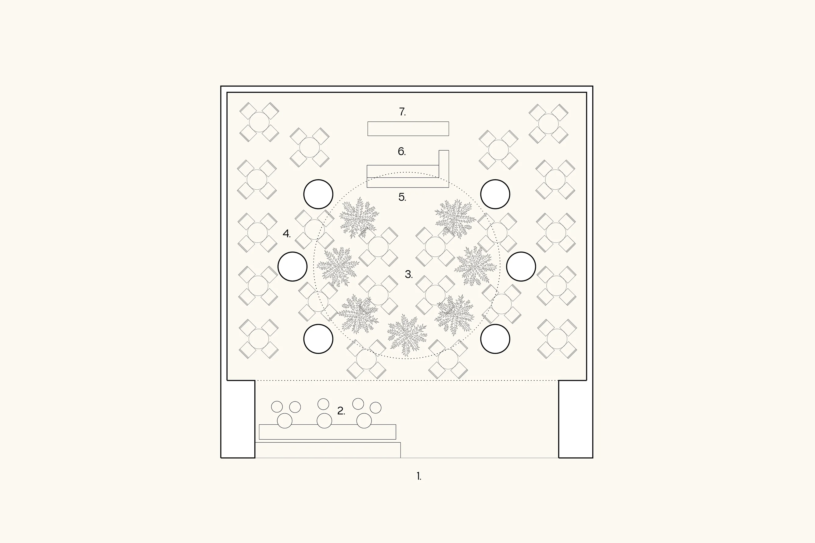 Noor Muscat — Plan interior by Studio By Three