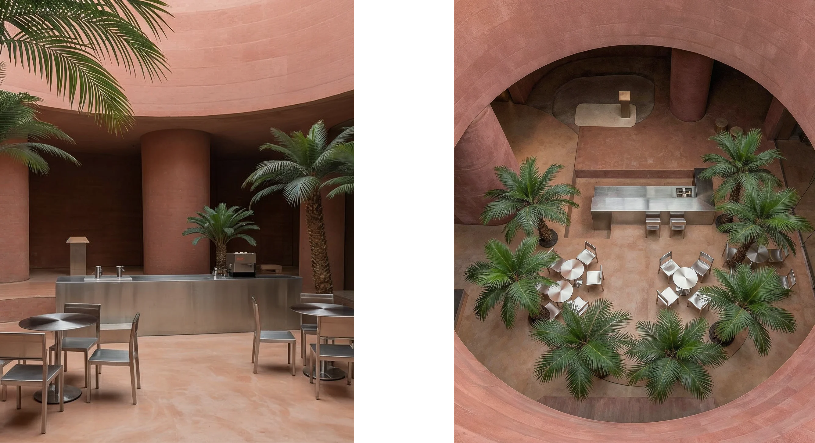 Noor Muscat — Courtyard interior by Studio By Three